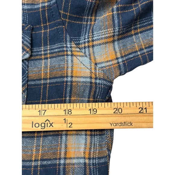 Coastal Plaid Flannel Shirt‎ Men's Small Long Sleeve Button Up Casual Top - Picture 4 of 8